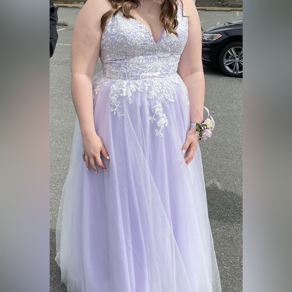 Purple prom dress